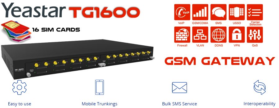 Yeastar TG1600 GSM Gateway Qatar