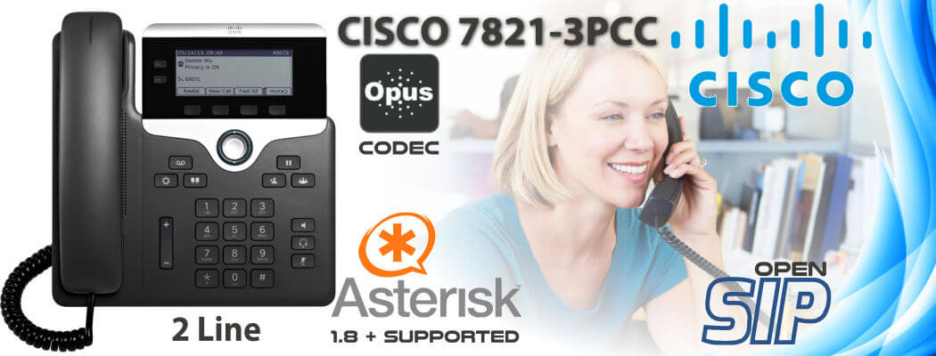 Cisco CP-7821-3PCC Open SIP Phone Qatar