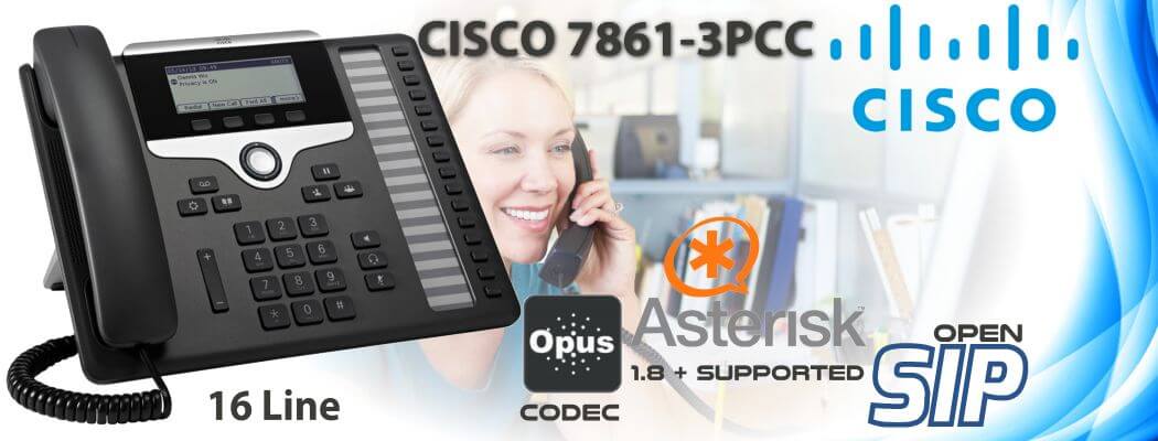 Cisco CP-7861-3PCC Open SIP Phone Qatar